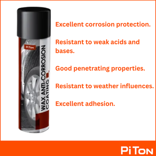 PiTon - Wax anticorrosiecoating spuitbus - 500 ml