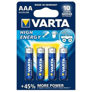Varta-batterijen AAA/LR03 Alkaline 4x Blister