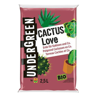 ONDERGREEN Cactus Love Bio Potgrond Cactussen &amp; Vetplanten 2,5L