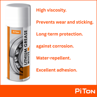PITon - Lithiumvet-aerosolspray - Wit - 400 ml