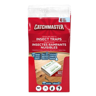 Catchmaster® kruipende ongedierte- en insectenlijmval - 4 stuks per verpakking - 24 verpakkingen per doos