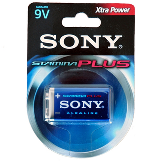 Sony Alkaline Plus 9V 1x Blister - 18 blisters per doos