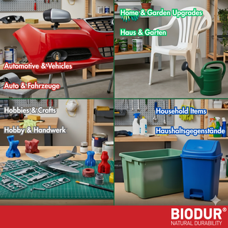 BIODUR Transparent Plastic Primer Spray - 400ml - High Adhesion & Coverage - Quick-Dry - Indoor/Outdoor - Lightly Pigmented