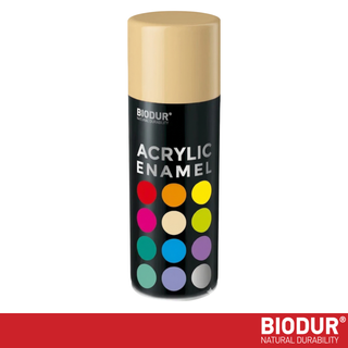 BIODUR - Universal Acrylic Enamel Paint - Aerosol Spray Can - High Gloss - 400 ml - UV and Weather Resistant - Quick-Dry Spray Paint - Indoor/Outdoor