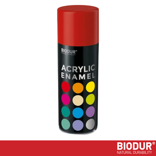 BIODUR - Universal Acrylic Enamel Paint - Aerosol Spray Can - High Gloss - 400 ml - UV and Weather Resistant - Quick-Dry Spray Paint - Indoor/Outdoor