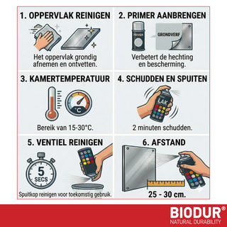 BIODUR - Universal Acrylic Enamel Paint - Aerosol Spray Can - High Gloss - 400 ml - UV and Weather Resistant - Quick-Dry Spray Paint - Indoor/Outdoor