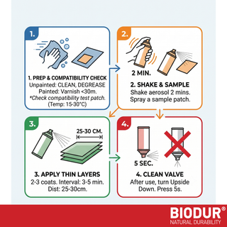BIODUR Universal Acrylic Clear Lacquer Spray Paint – 400ml – High Gloss Protective Top Coat – Fast-Drying – UV & Weather Resistant – Indoor/Outdoor