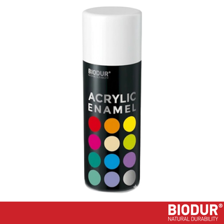 BIODUR - Universal Acrylic Enamel Paint - Aerosol Spray Can - High Gloss - 400 ml - UV and Weather Resistant - Quick-Dry Spray Paint - Indoor/Outdoor