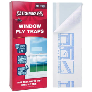 Catchmaster® Transparente Fliegenfalle für Fenster, 4 Stück pro Packung