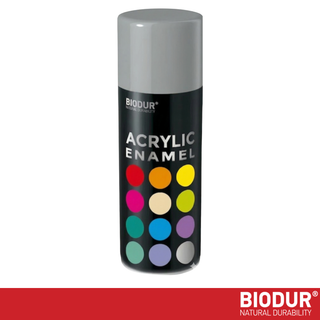 BIODUR - Universal Acrylic Enamel Paint - Aerosol Spray Can - High Gloss - 400 ml - UV and Weather Resistant - Quick-Dry Spray Paint - Indoor/Outdoor