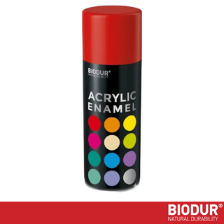 BIODUR - Universal Acrylic Enamel Paint - Aerosol Spray Can - High Gloss - 400 ml - UV and Weather Resistant - Quick-Dry Spray Paint - Indoor/Outdoor