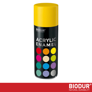 BIODUR - Universal Acrylic Enamel Paint - Aerosol Spray Can - High Gloss - 400 ml - UV and Weather Resistant - Quick-Dry Spray Paint - Indoor/Outdoor