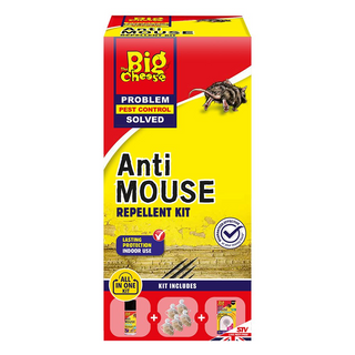 The Big Cheese Anti Mouse Repellent Kit. Prevention Reinfestations. Effective Indoors & Out 1x3