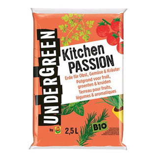 UNDERGREEN Kitchen Passion Bio Potting Soil Fruit, Vegetables & Spices 2.5L