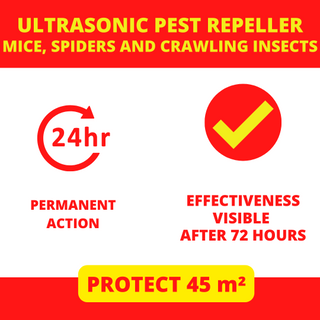 Weitech Pest Repeller Ultrasonic 45 m2 - 3pack