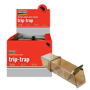 Pest-Stop Trip Trap Mouse Trap - Clear Pet Friendly Mouse Trap (6 per pack)