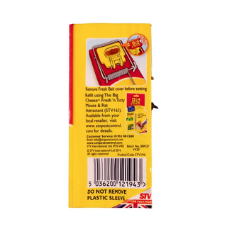 The Big Cheese Fresh Baited Mouse Trap - Reusable Effective Snap Trap