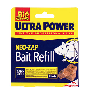 The Big Cheese - Ultra Power - Neo Zap - Electronic Rat Killer Bait Refill - 20g x 6