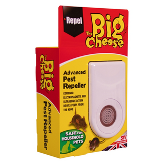 The Big Cheese Advanced Pest Repeller - Humane, Ultrasound Rodent Deterrent 1 pc