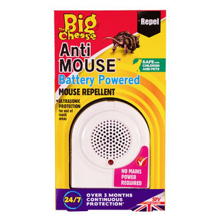 The Big Cheese Anti Mouse Battery Powered Mouse Repellent - 24/7 Deterrent