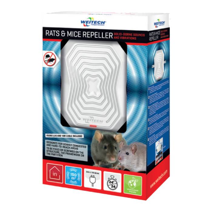 Weitech Rats & Mice Repeller (Solid - Borne Sounds And Vibrations)