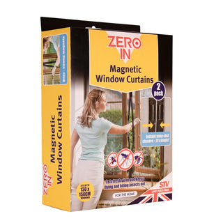 Zero In - Magnetic Window Insect Curtain - 130 x 150 cm - 2 Pack