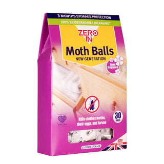 Zero In - New Generation Moth Balls - 30-Pack
